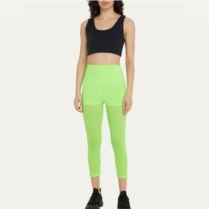 Norma Kamali Neon Green Leggings NWT Sz M